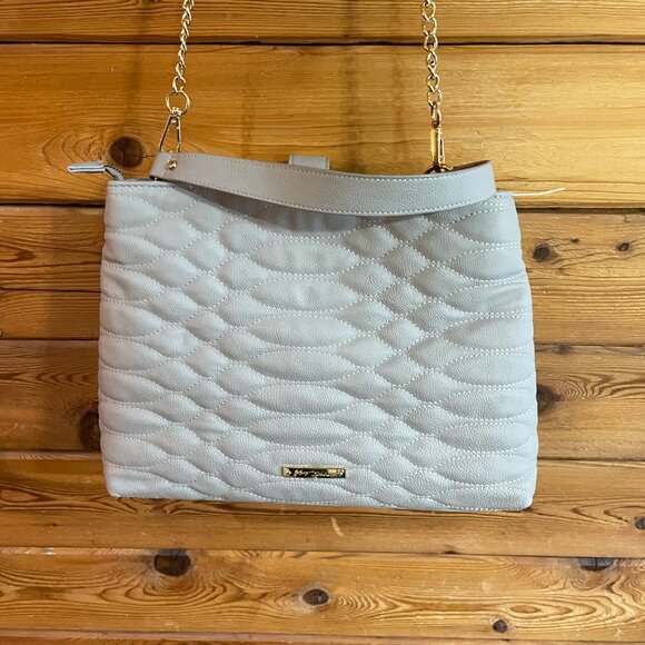 Betsey Johnson gray work tote shoulder Bag - Picture 10 of 12